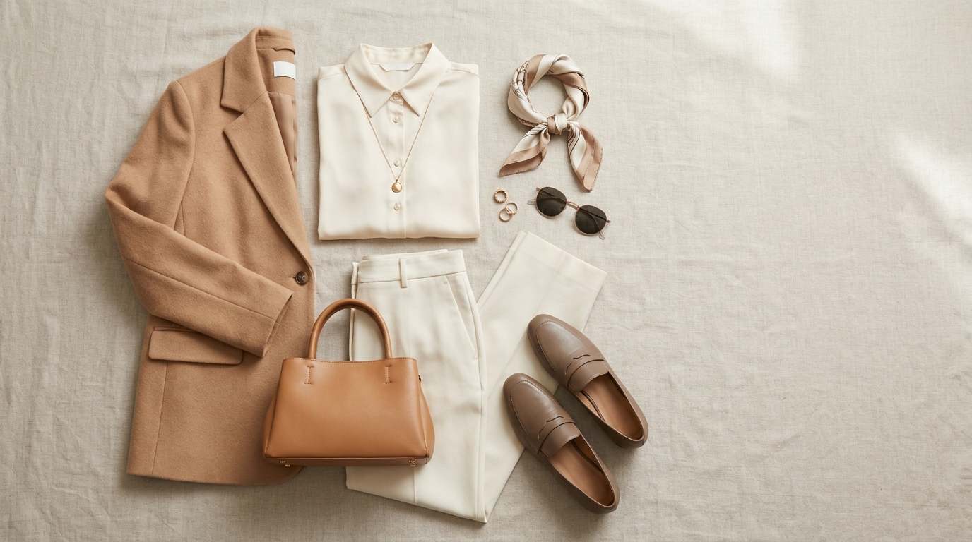 Detail konzultace osobního stylingu — outfity připravené na míru